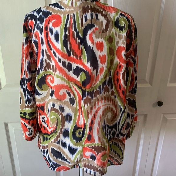 Alfred Dunner top woman’s size 16P shirt colorful - Picture 3 of 4